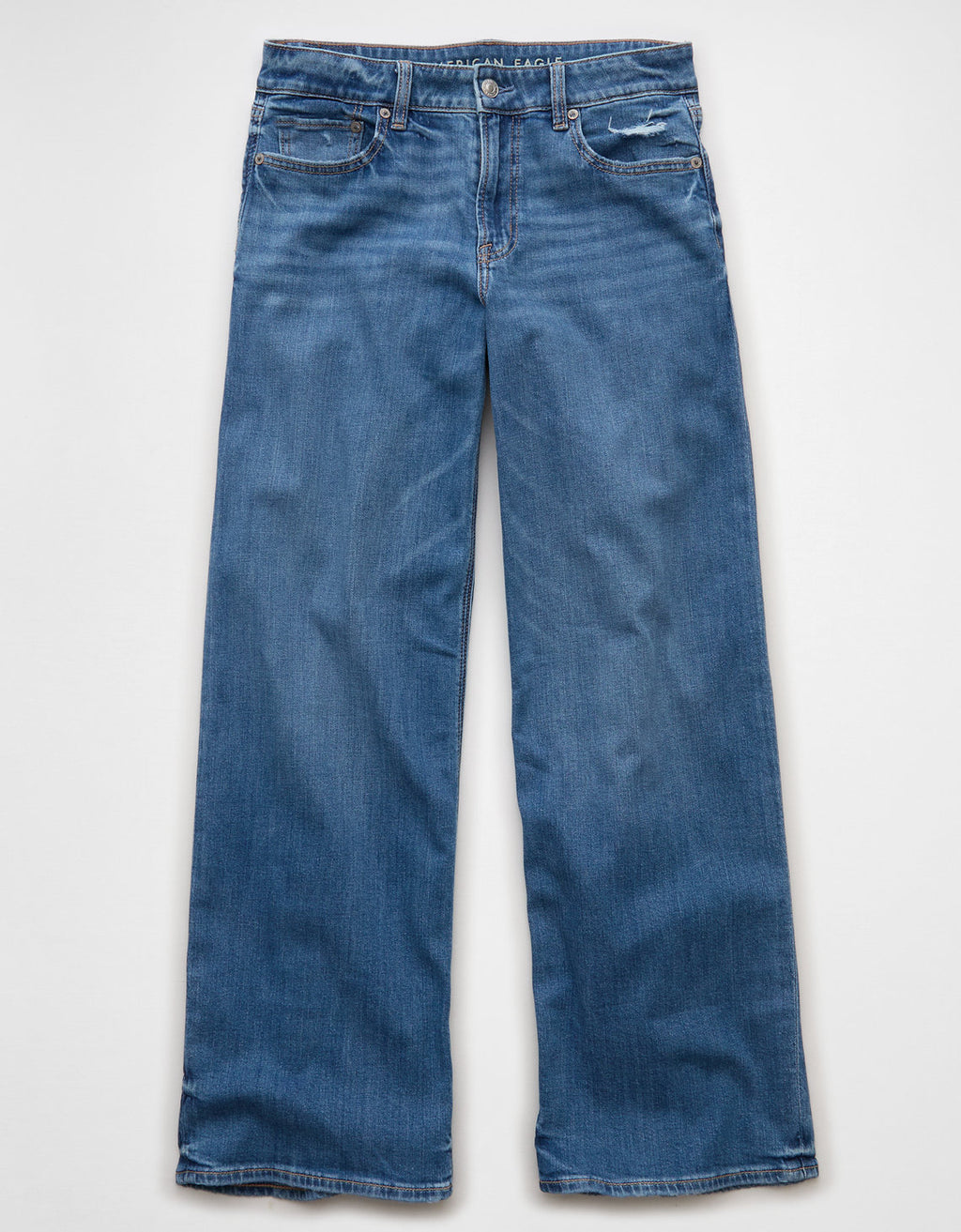 Jean Baggy Wide-Leg de Tiro Bajo Ae - Azul 0437_5882_893_f