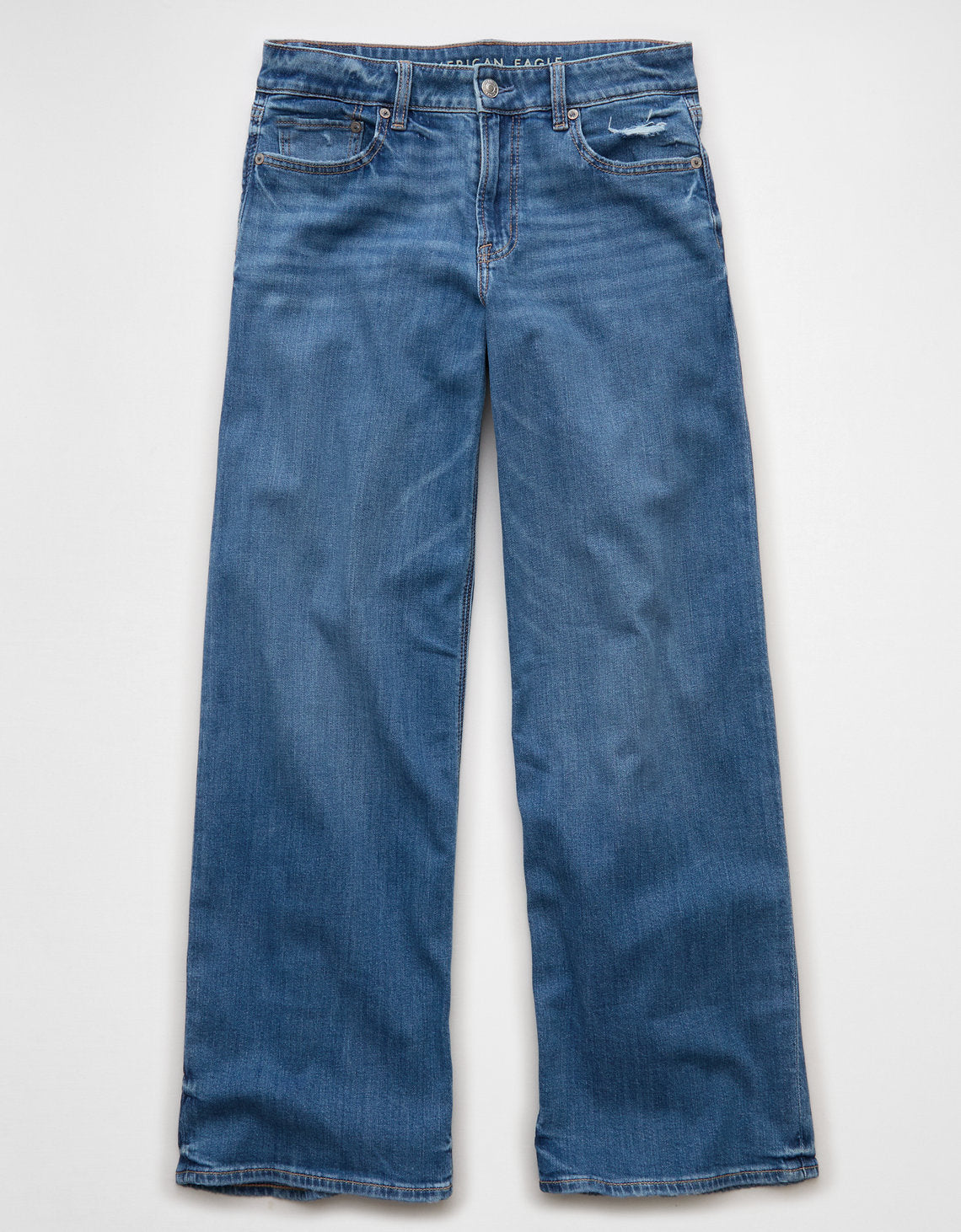 Jean Baggy Wide-Leg de Tiro Bajo Ae - Azul 0437_5882_893_f
