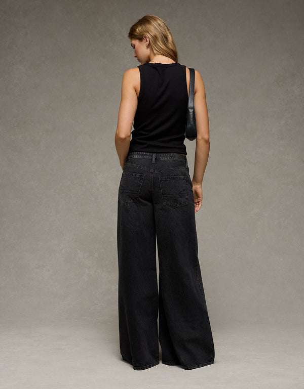 Jean Baggy A-Line Fit Ae - Negro