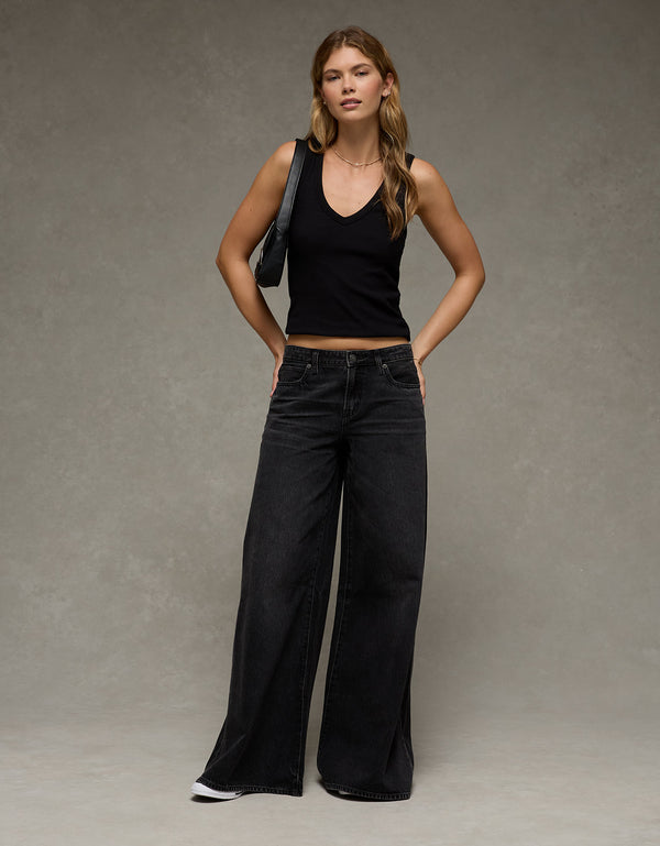 Jean Baggy A-Line Fit Ae - Negro