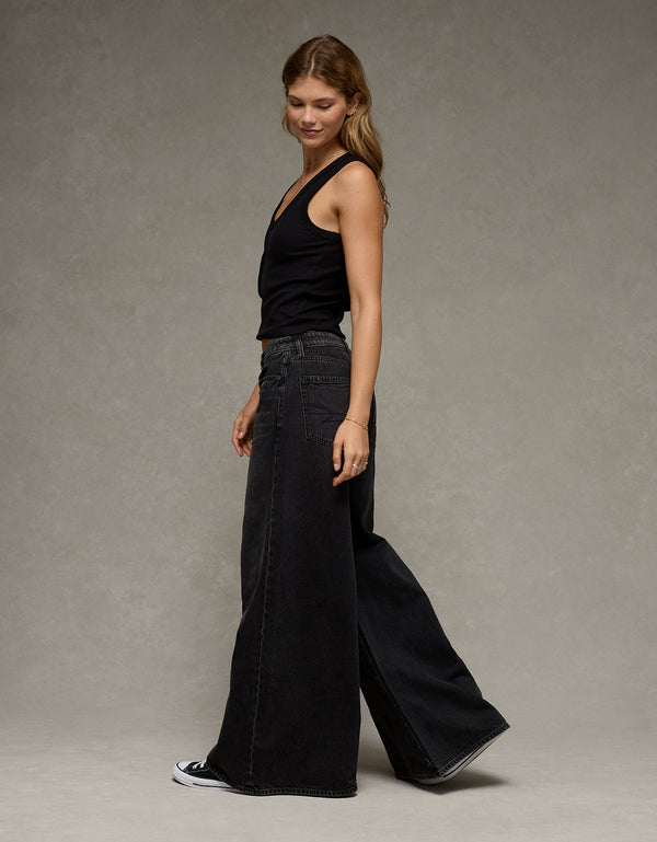 Jean Baggy A-Line Fit Ae - Negro