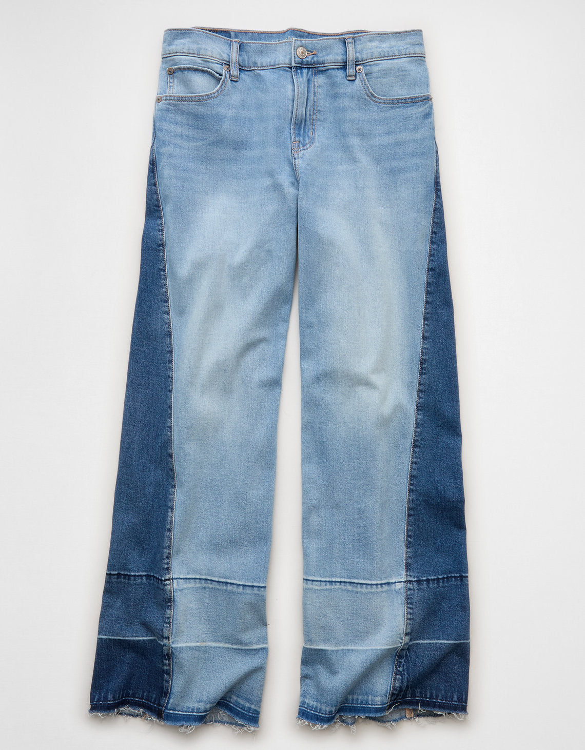 Jean Baggy Wide Leg de tiro bajo Ae - Azul 0437_5990_441_f