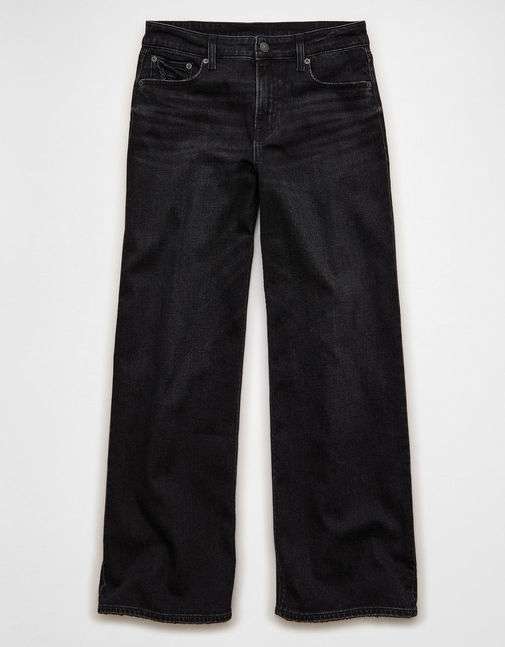 Jean Baggy Wide Leg tiro alto Ae - Negro 0437_6243_001_f