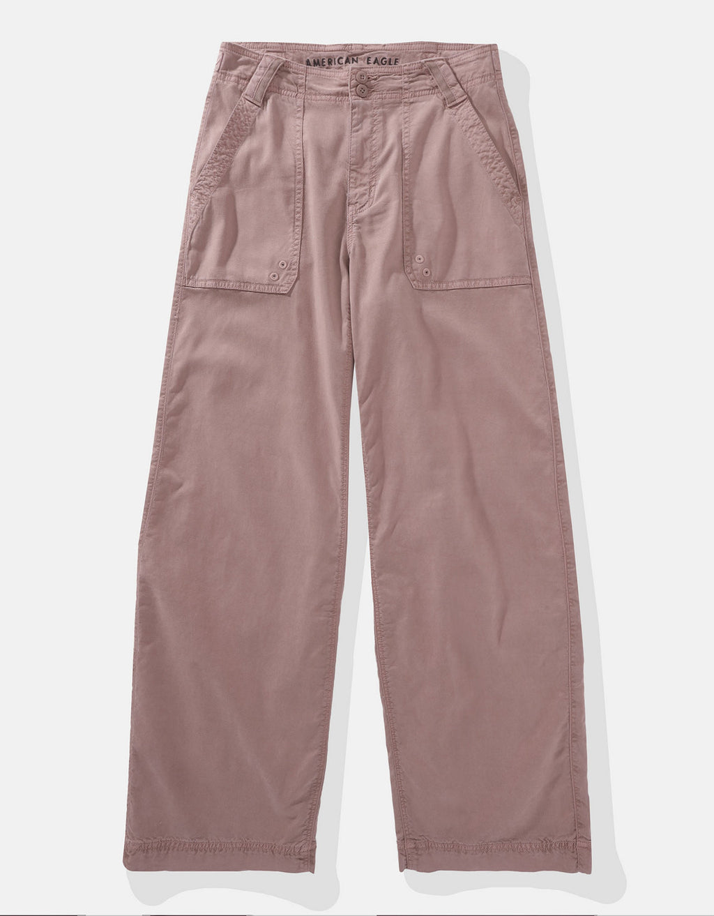 Pantalón Tiro Alto Holgado Mujer AE - café 0461_5081_182_f