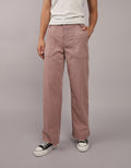 Pantalón Tiro Alto Holgado Mujer AE - café 0461_5081_182_of