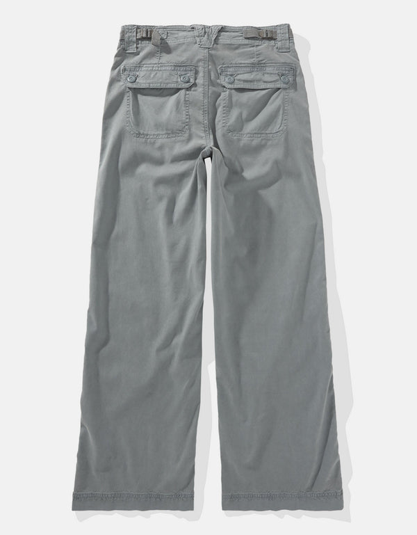 Pantalón Tiro Alto Holgado Mujer AE - Azul
