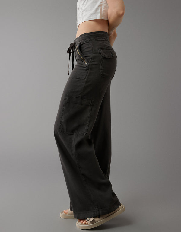Pantalón Ae Wide Leg cargo - Gris