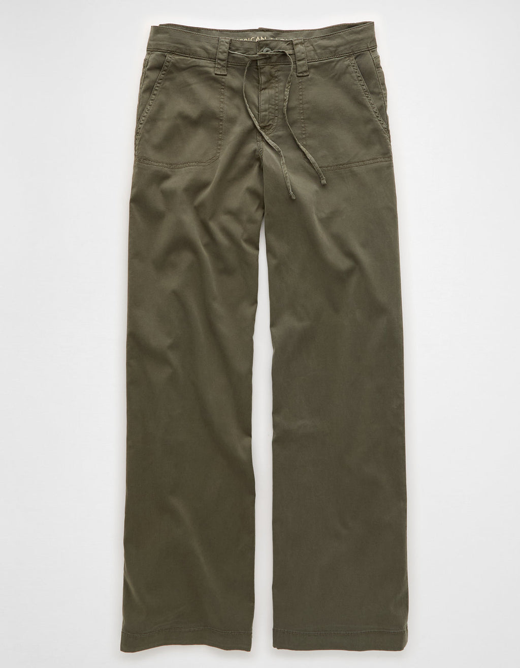 Pantalón ancho de tiro bajo y pierna ancha Ae Stretch - Verde 0461_5431_342_f