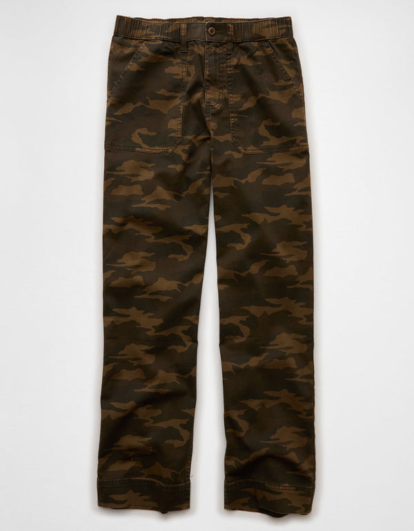 Pantalón Baggy de Tiro Bajo Ae - Verde