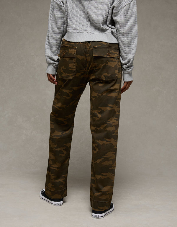 Pantalón Baggy de Tiro Bajo Ae - Verde