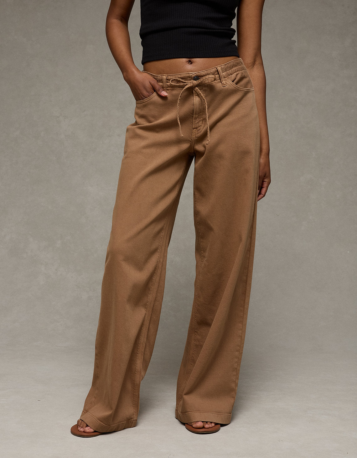 Pantalón Wide-Leg de Tiro Bajo Ae - Generico 0461_5530_261_of