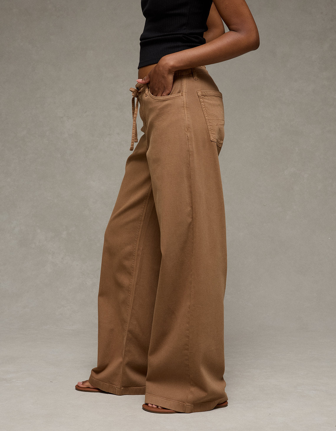 Pantalón Wide-Leg de Tiro Bajo Ae - Generico 0461_5530_261_os