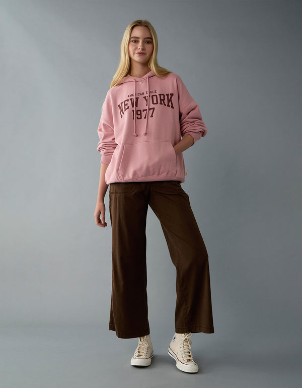Pantalón Baggy Wide Leg Ae - Blanco