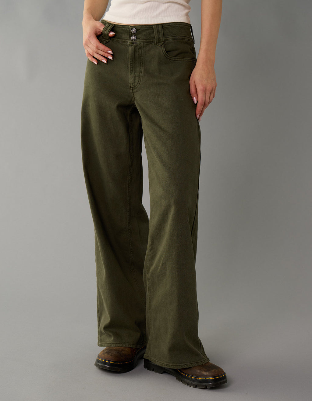 Pantalón Wide Leg Tiro Bajo Ae - Generico 0461_5629_368_ob