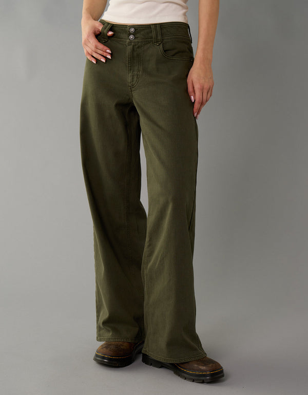 Pantalón Wide Leg Tiro Bajo Ae - Generico