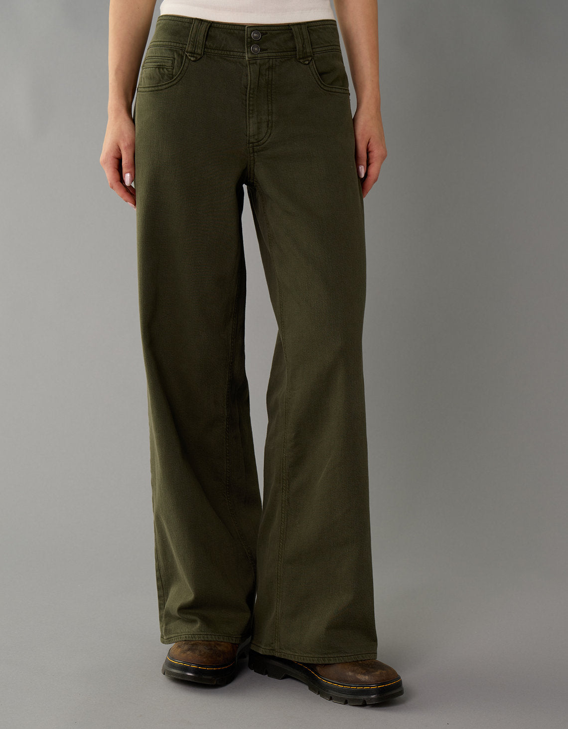 Pantalón Wide Leg Tiro Bajo Ae - Generico 0461_5629_368_of