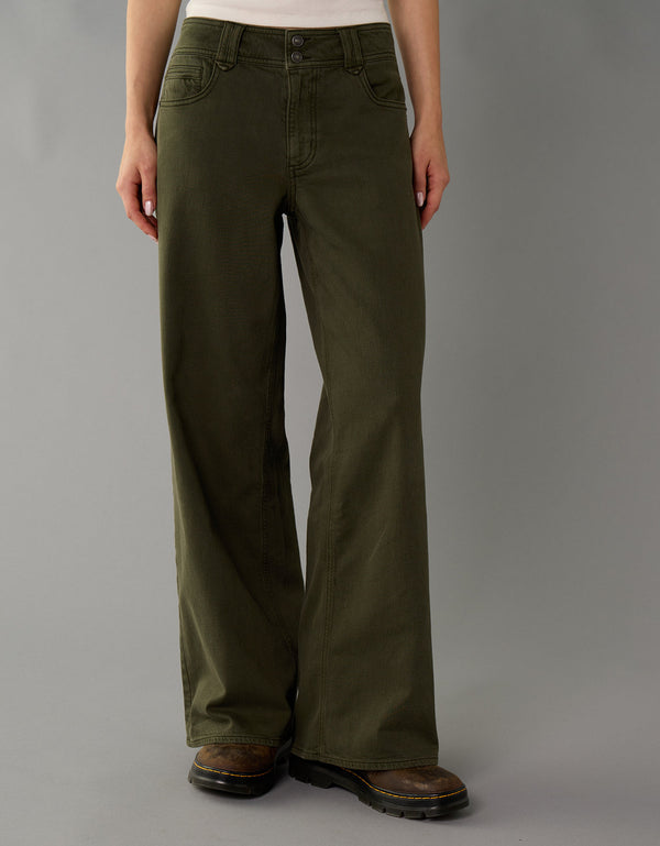 Pantalón Wide Leg Tiro Bajo Ae - Generico