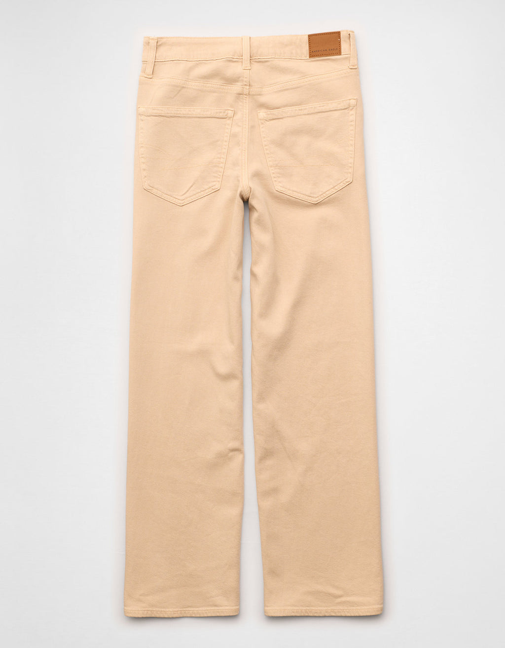 Pantalón de pierna ancha y super cintura alta Ae Stretch - Blanco 0461_5745_141_b