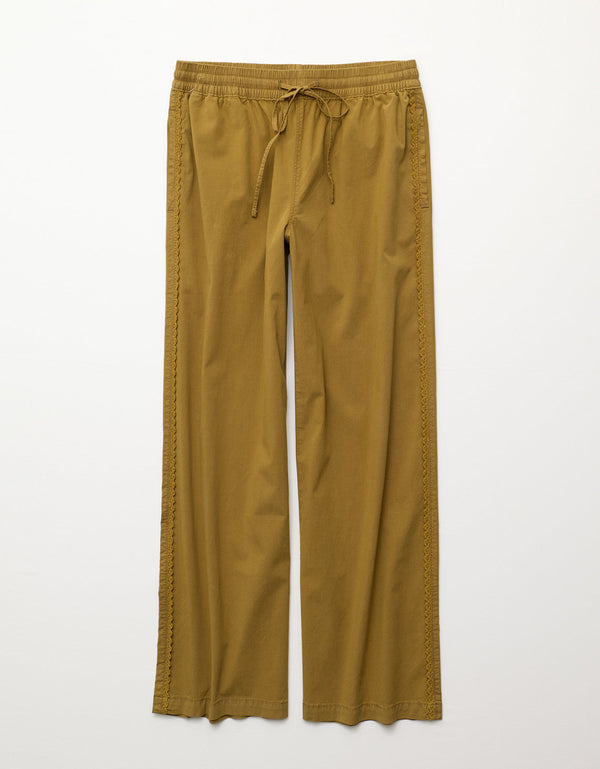 Pantalón de pierna ancha de talle bajo. - Generico