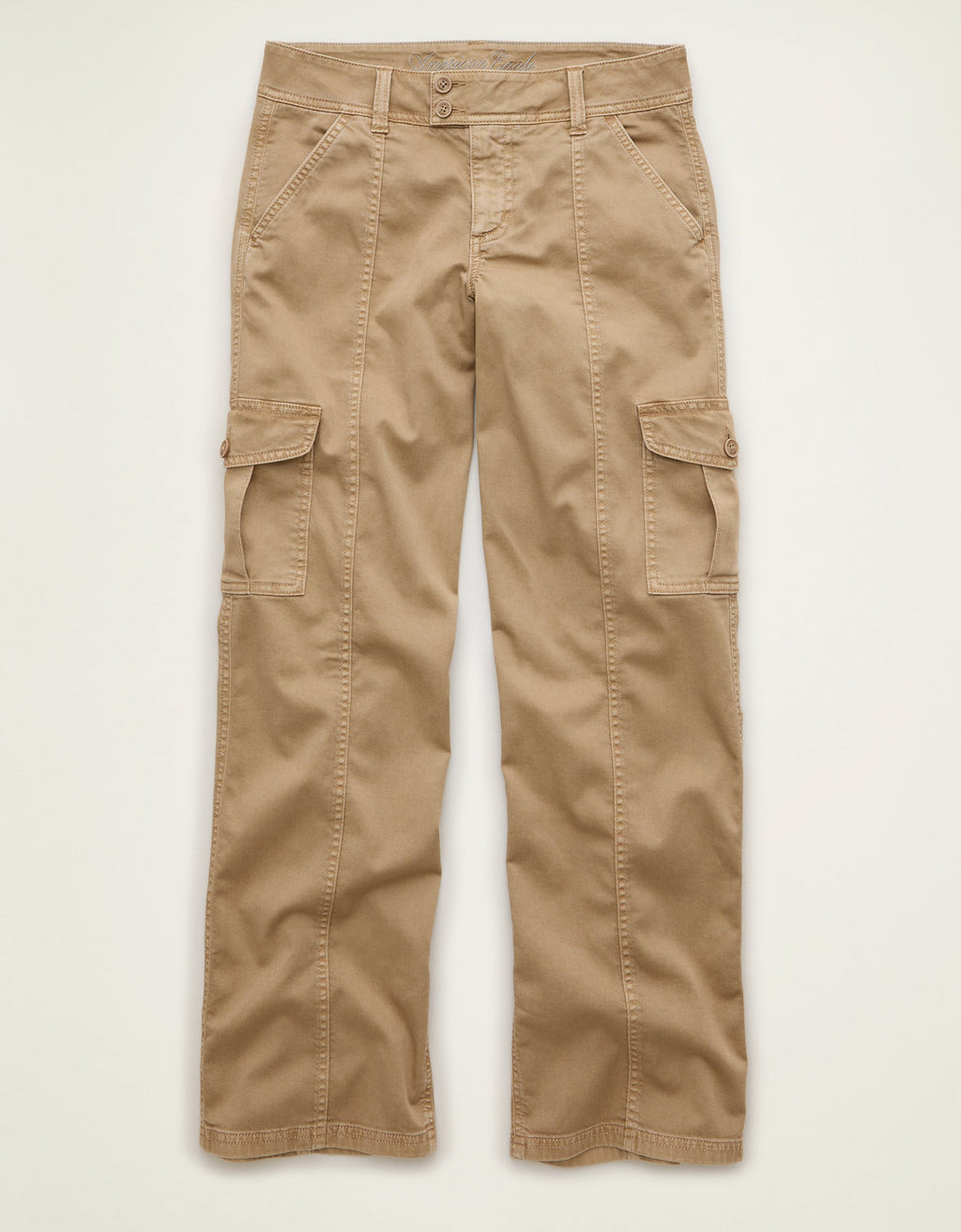 Pantalón Cargo de Tiro Bajo - Caqui 0461_5869_223_f