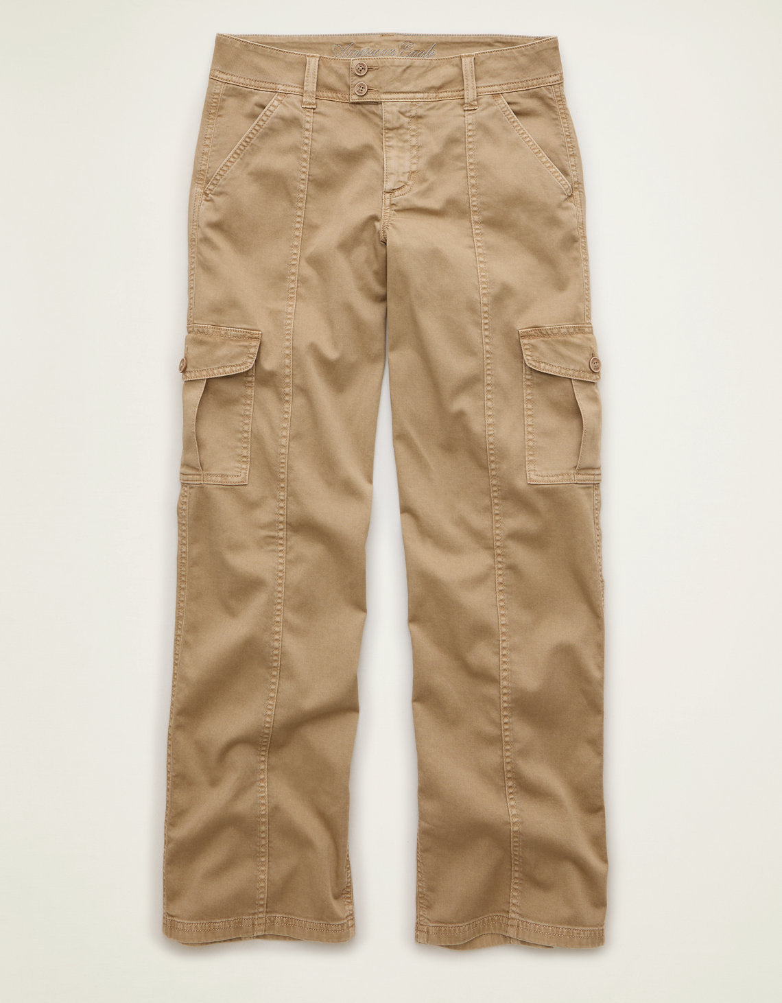 Pantalón Cargo de Tiro Bajo - Caqui 0461_5869_223_f