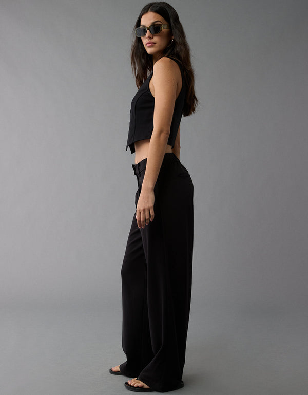 Pantalón Ancho Mujer AE - Negro