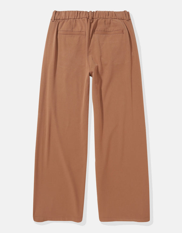Pantalón Ancho Mujer AE - Café