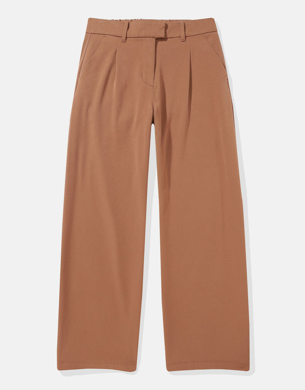 Pantalón Ancho Mujer AE - Café