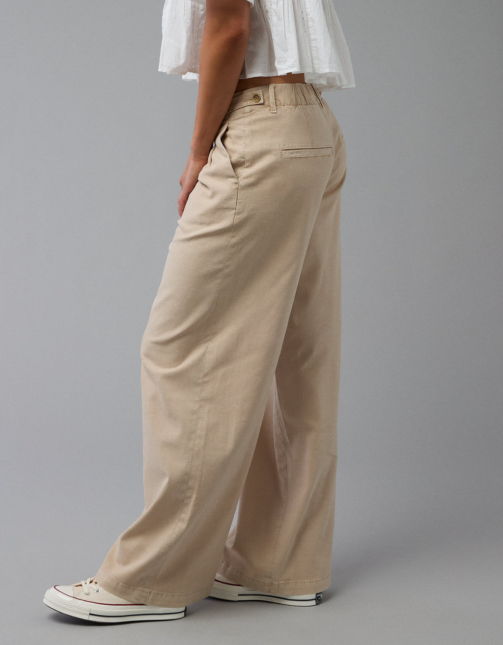 Pantalón tiro alto ancho de mujer AE - Generico 0462_5385_164_os