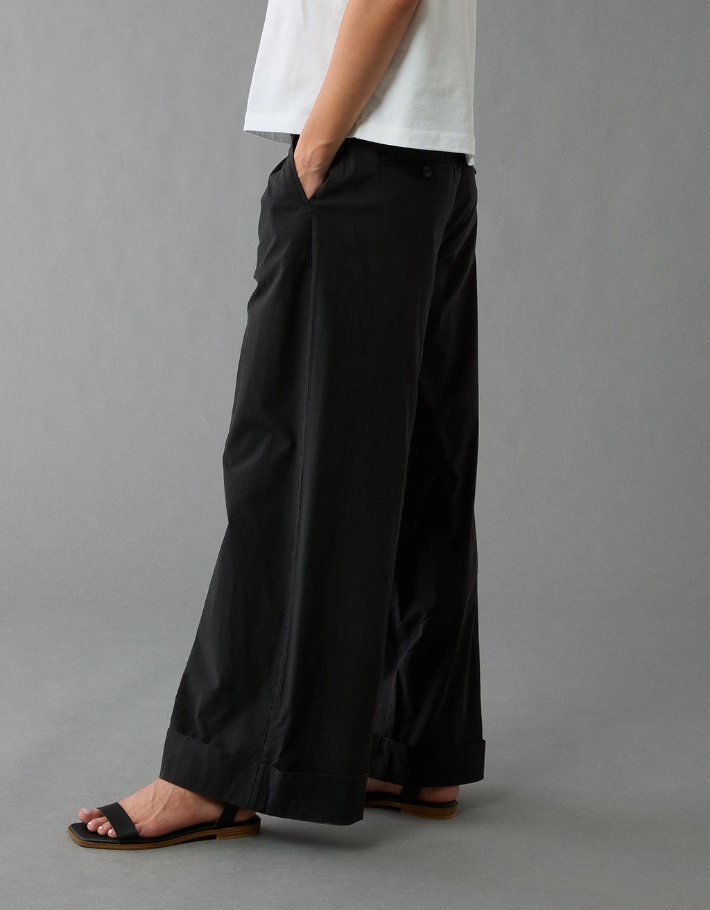 Pantalón de Popelina Ae - Negro 0462_5451_001_os