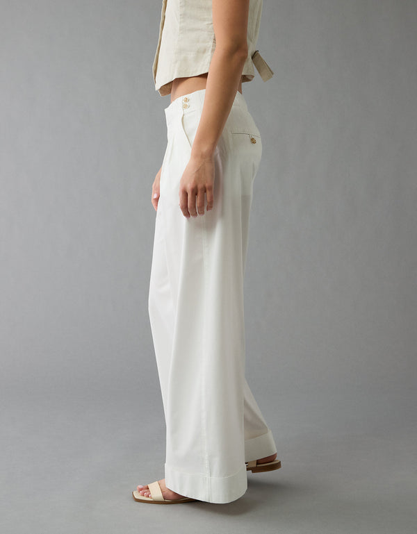 Pantalón de Popelina Ae - Blanco