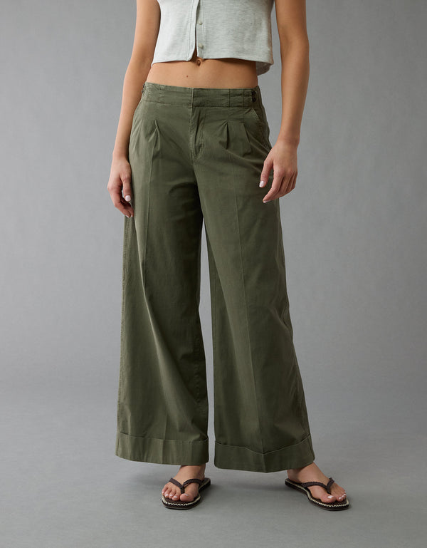Pantalón de Popelina Ae - Verde