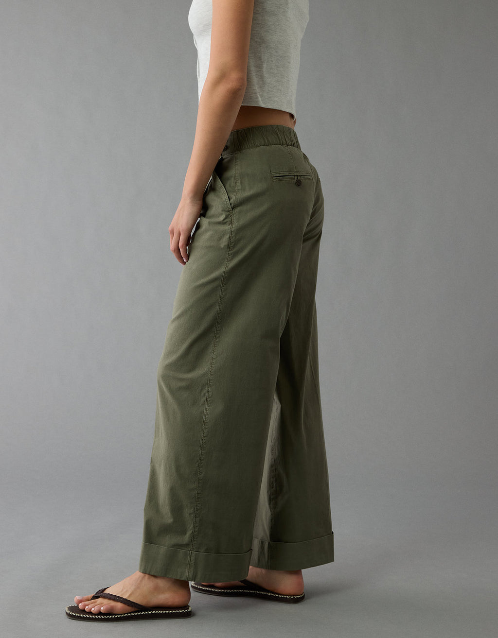 Pantalón de Popelina Ae - Verde 0462_5451_342_os