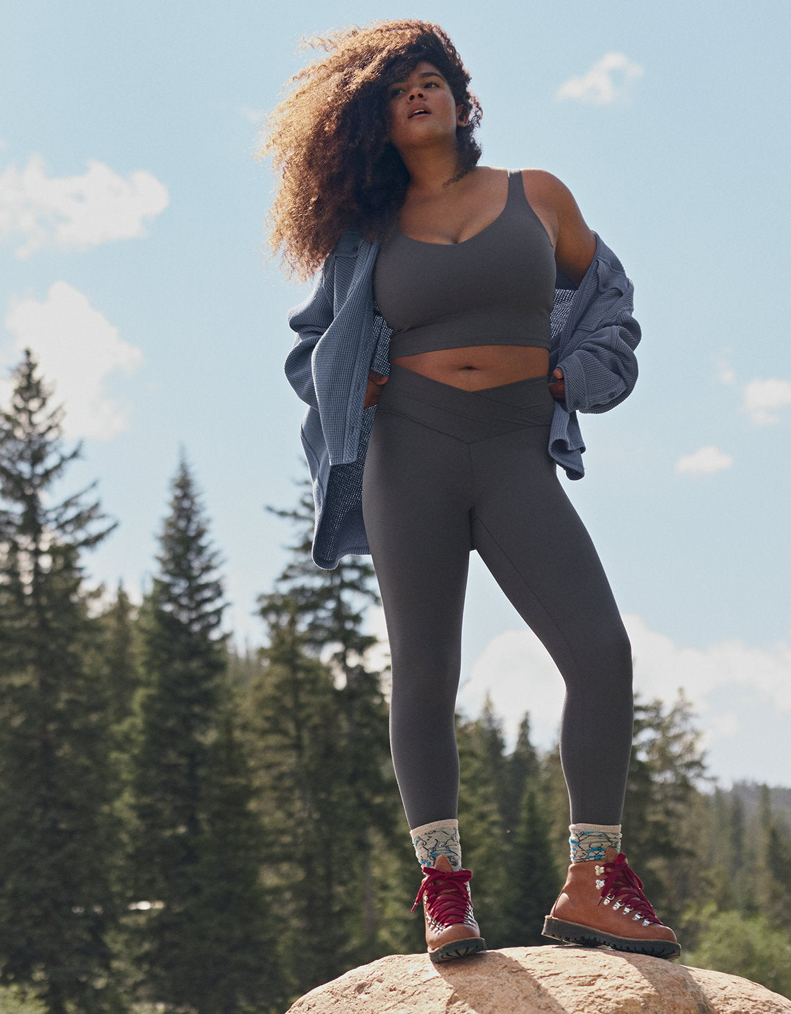 Legging OFFLINE Tiro Alto By Aerie - Gris 0491_5104_005_l1