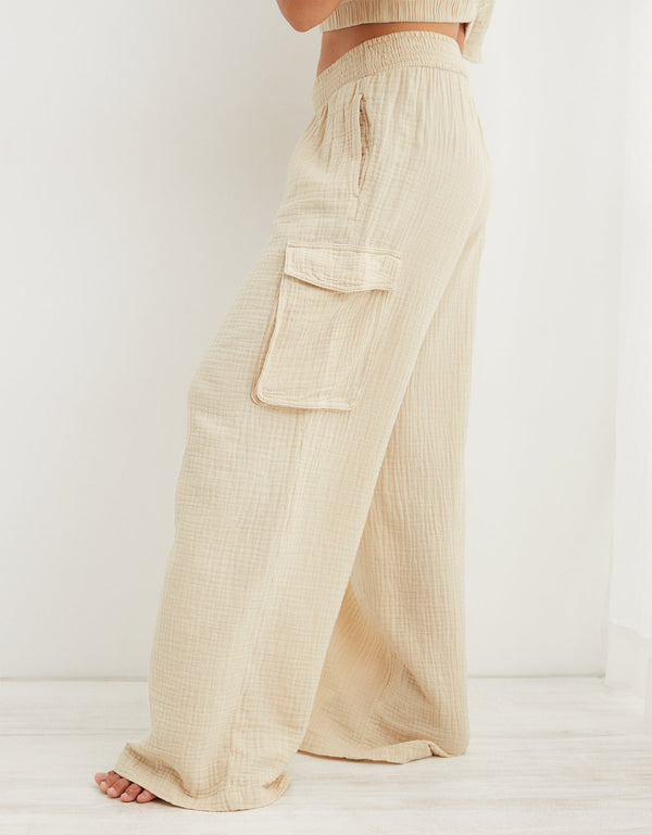 Pantalón Aerie tipo cargo de talle alto de Mujer - Generico