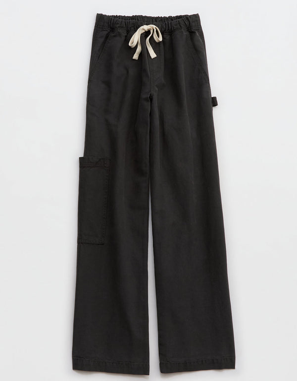 Pantalón Tiro Bajo y Holgado Mujer Aerie - Gris