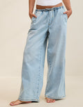 Pantalón de Mezclilla Aerie Daydream Ajustable - Azul 0493_8484_401_of