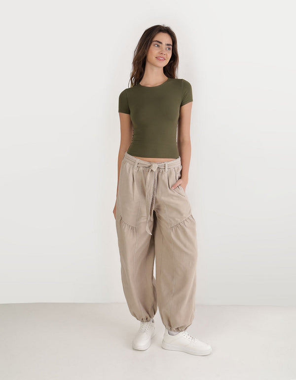 Jogger Tie-Waist By Aerie - Blanco