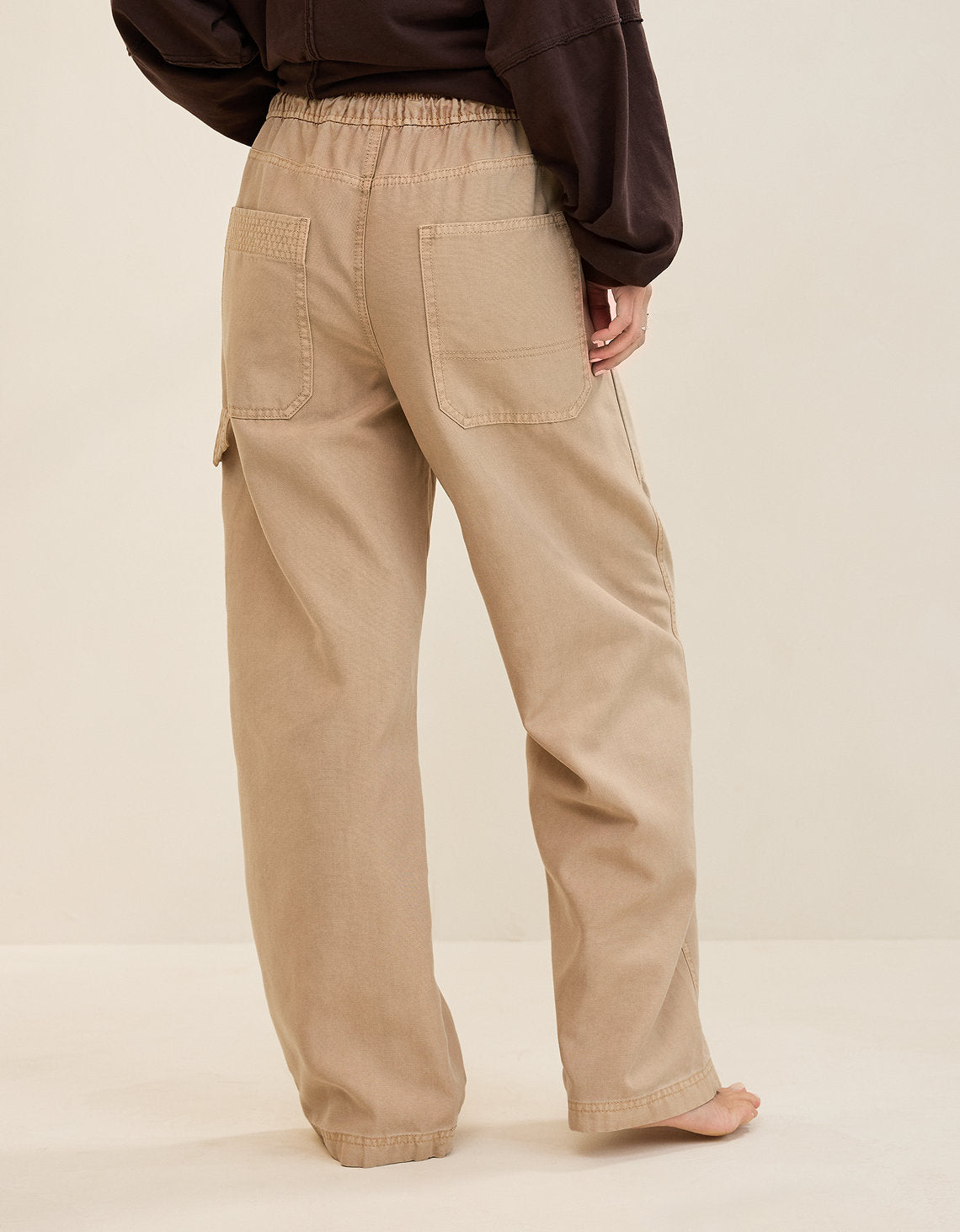 Pantalón Workwear By Aerie - Café 0493_8580_214_ob