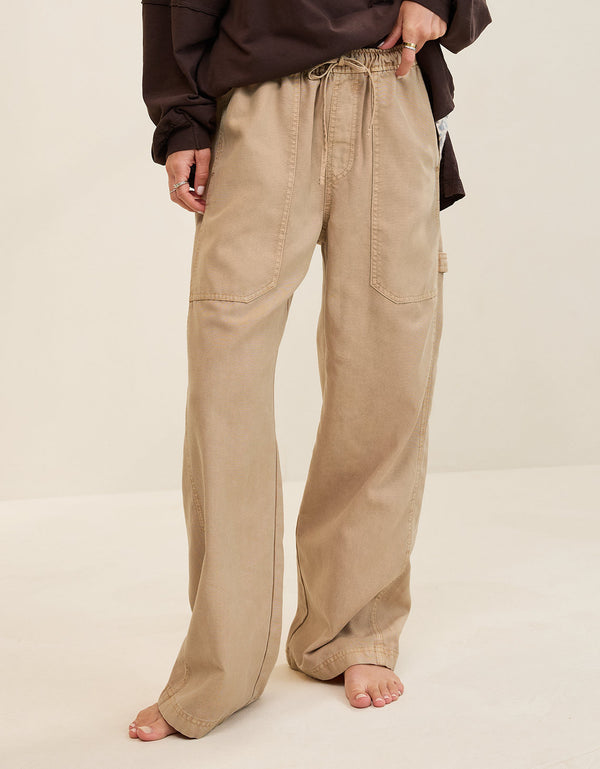 Pantalón Workwear By Aerie - Café