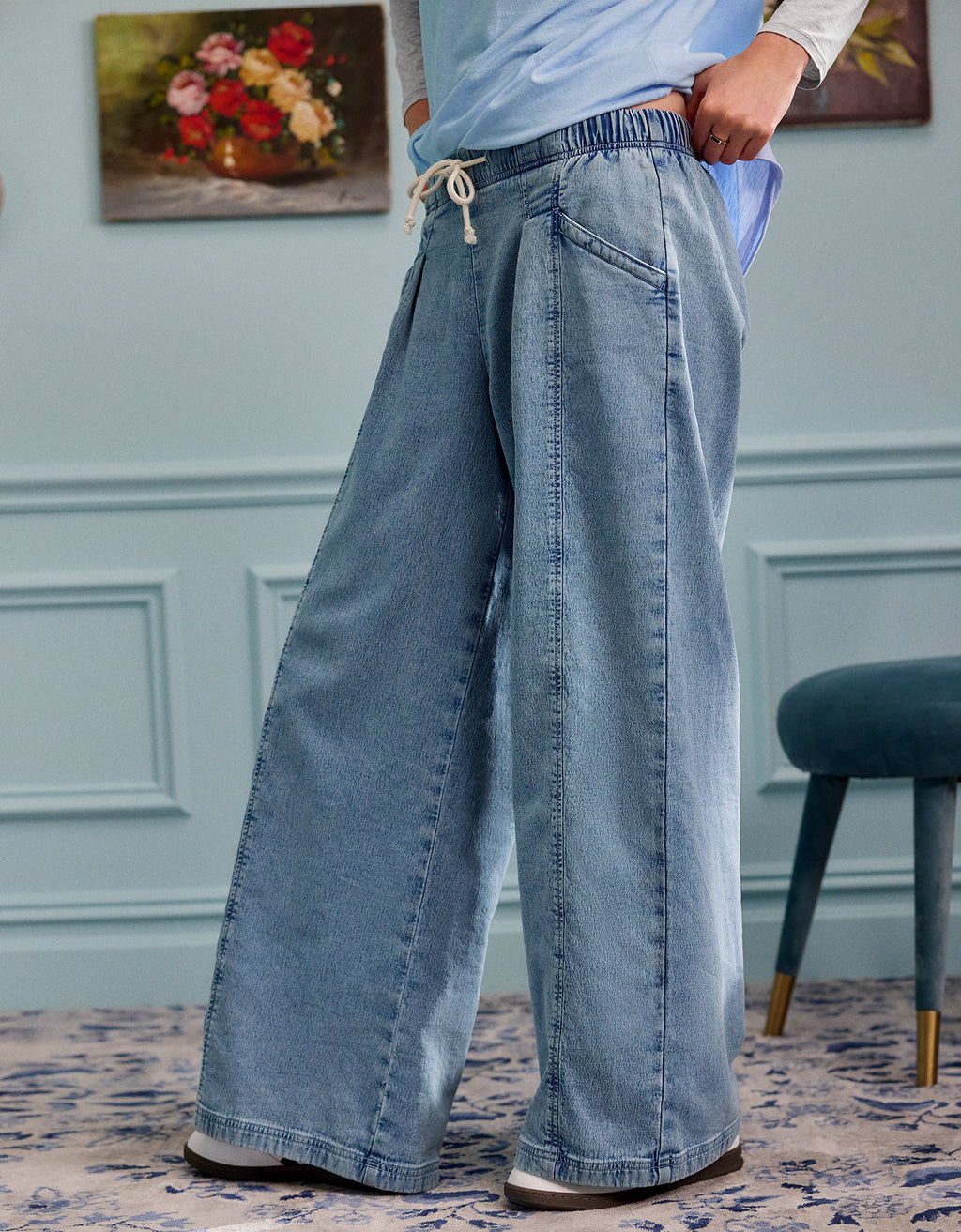 Pantalón de mezclilla Aerie Daydream - Azul 0493_8691_540_l1