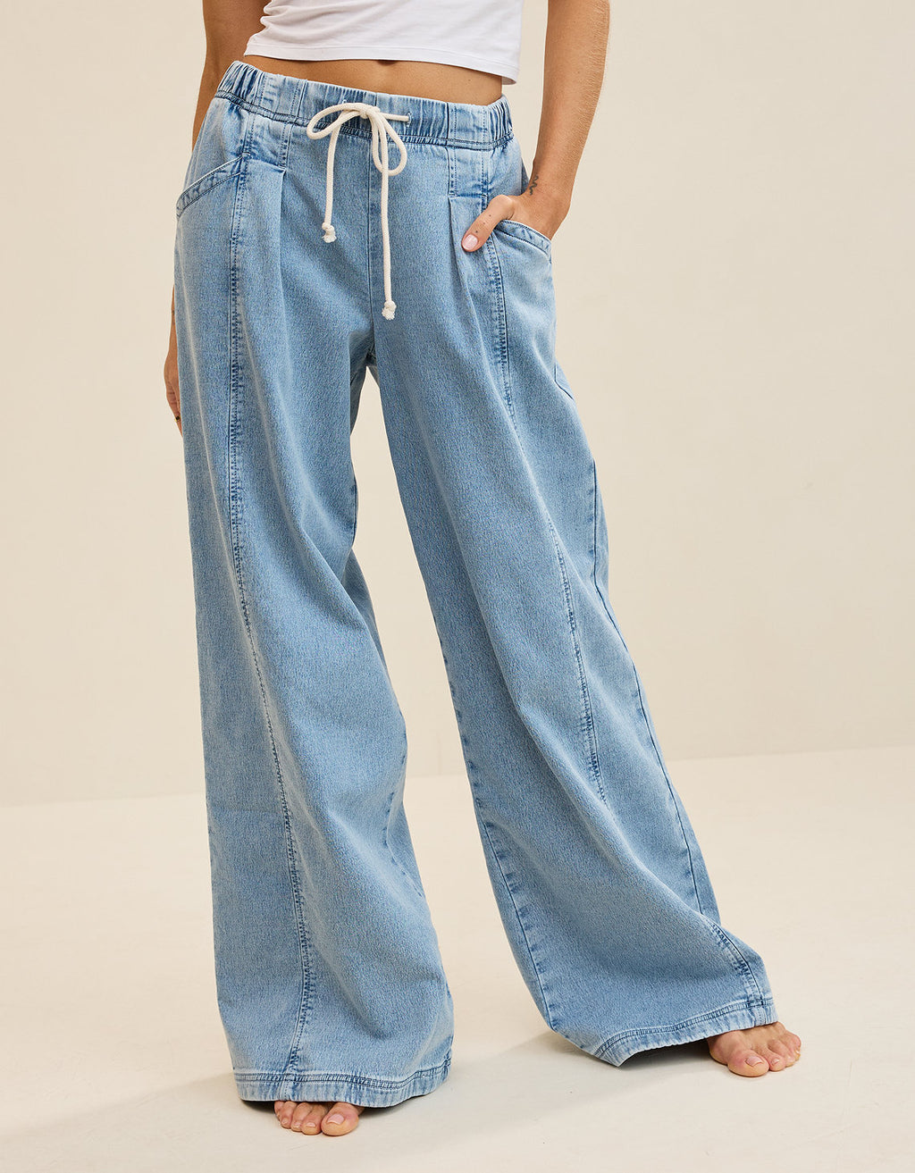 Pantalón de mezclilla Aerie Daydream - Azul 0493_8691_540_of