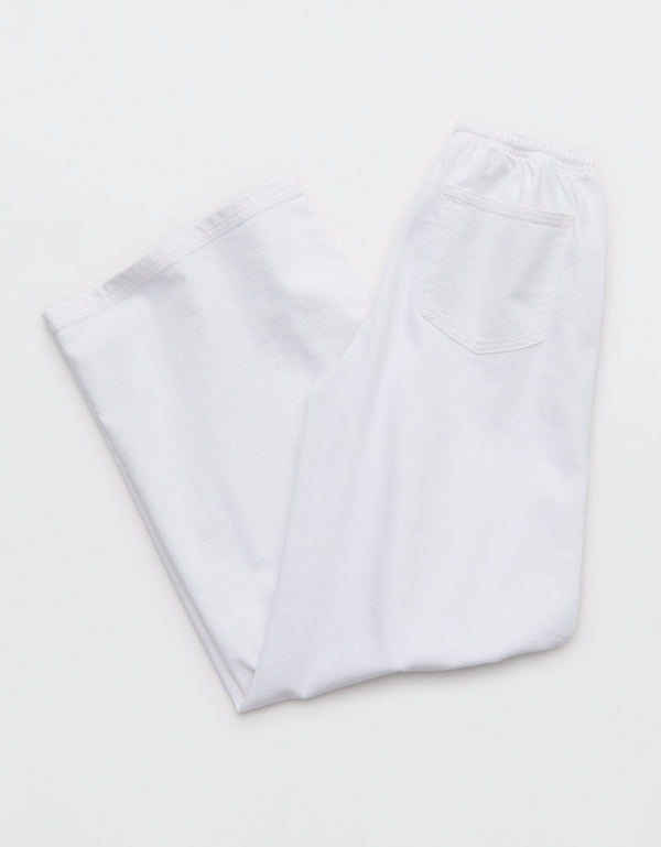 Pantalón de Mezclilla Aerie Daydream Ajustable - Blanco