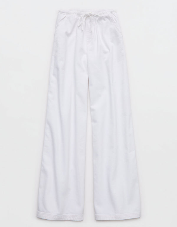 Pantalón de Mezclilla Aerie Daydream Ajustable - Blanco