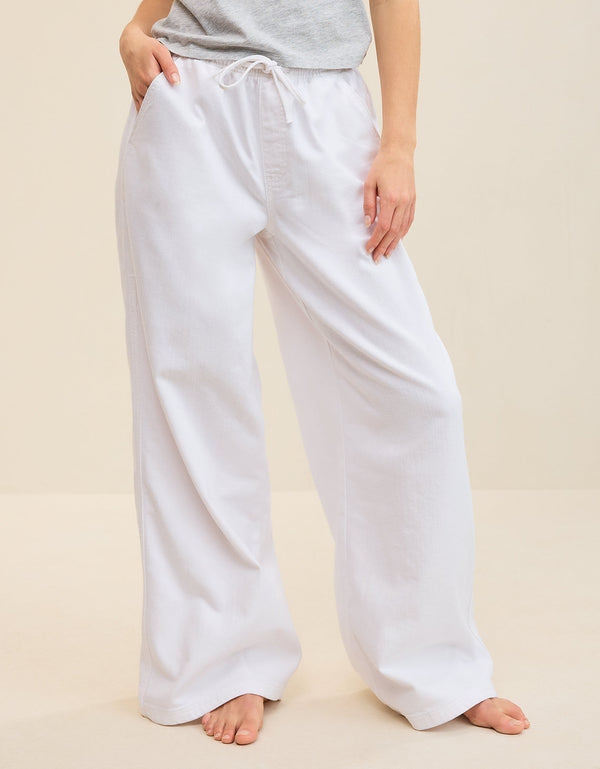Pantalón de Mezclilla Aerie Daydream Ajustable - Blanco