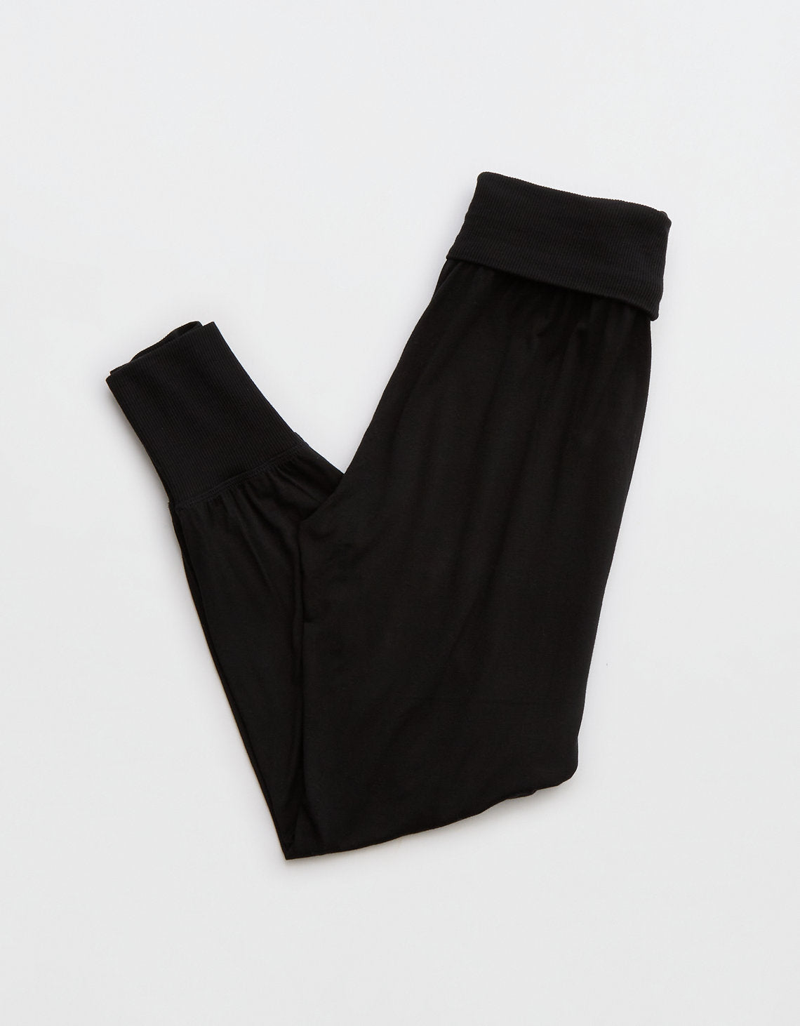 Pantalón de pijama Aerie en franela - Negro 0496_1501_073_b