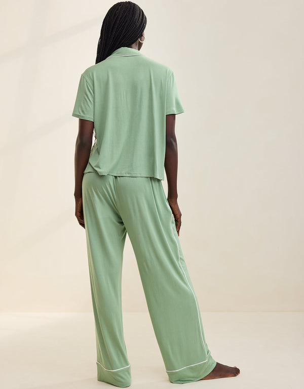 Pantalón de Pijama Real Soft By Aerie - Verde Hoja