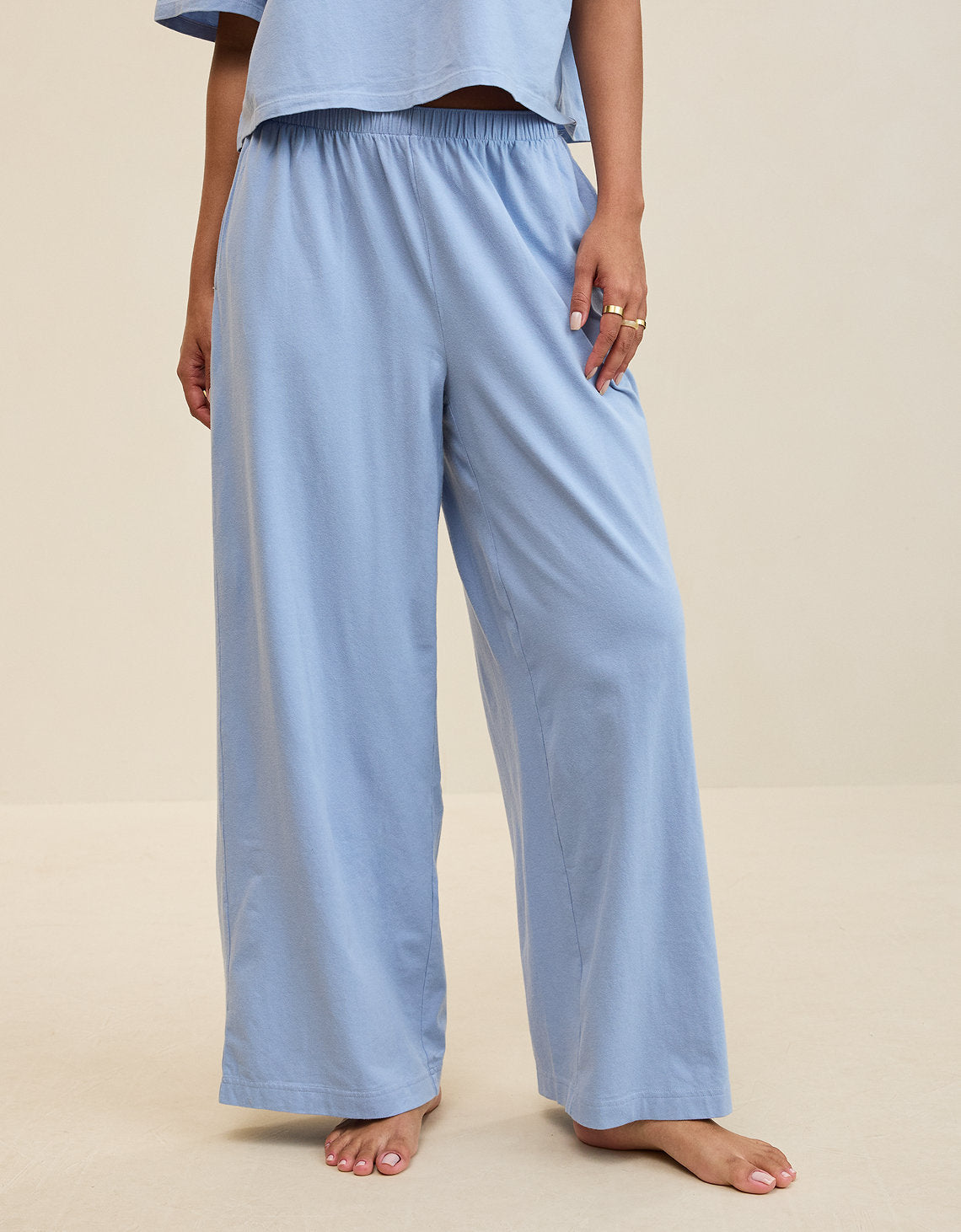 Pantalón de pijama Aerie Dream Jersey - Azul 0496_1908_412_of
