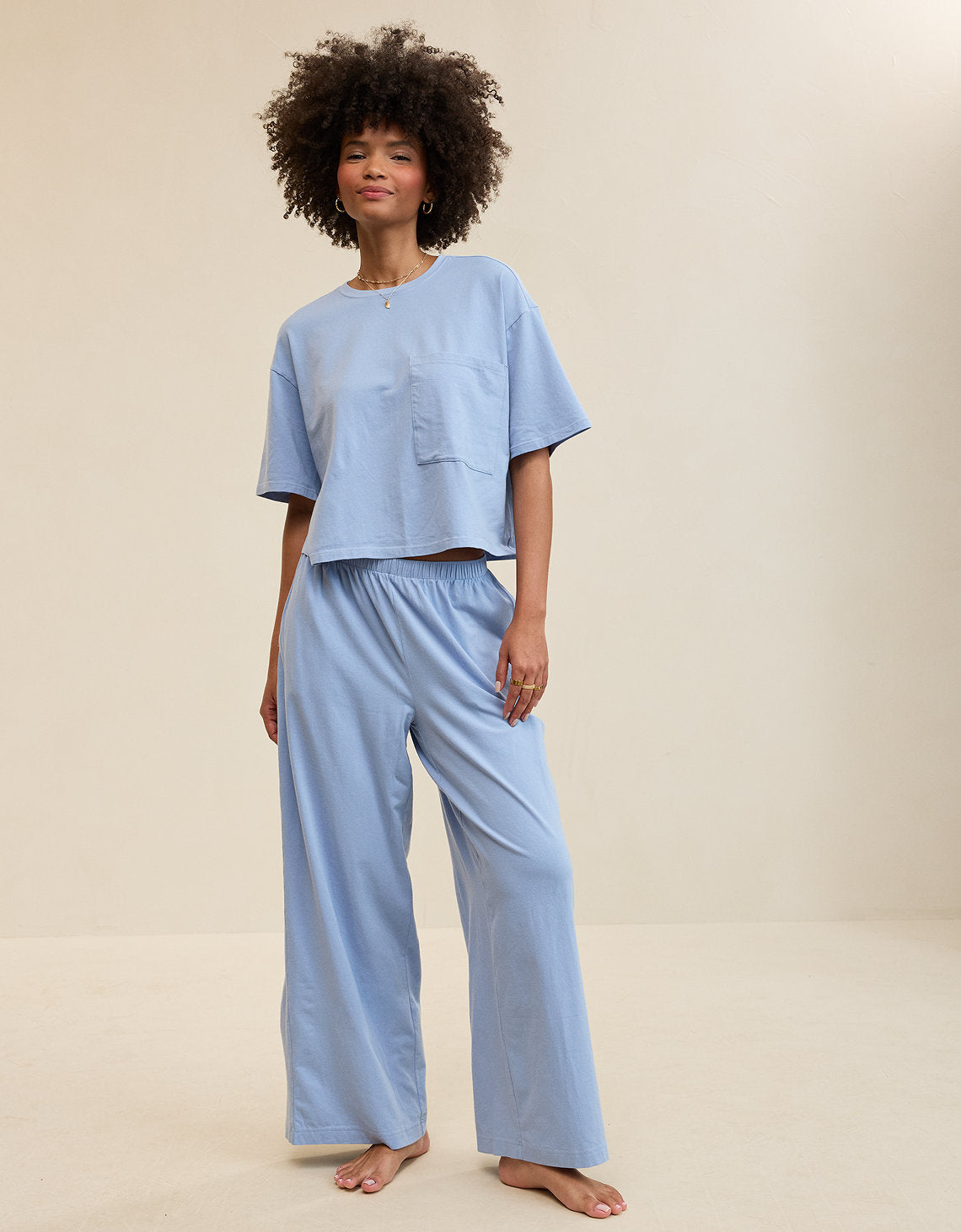 Pantalón de pijama Aerie Dream Jersey - Azul 0496_1908_412_os