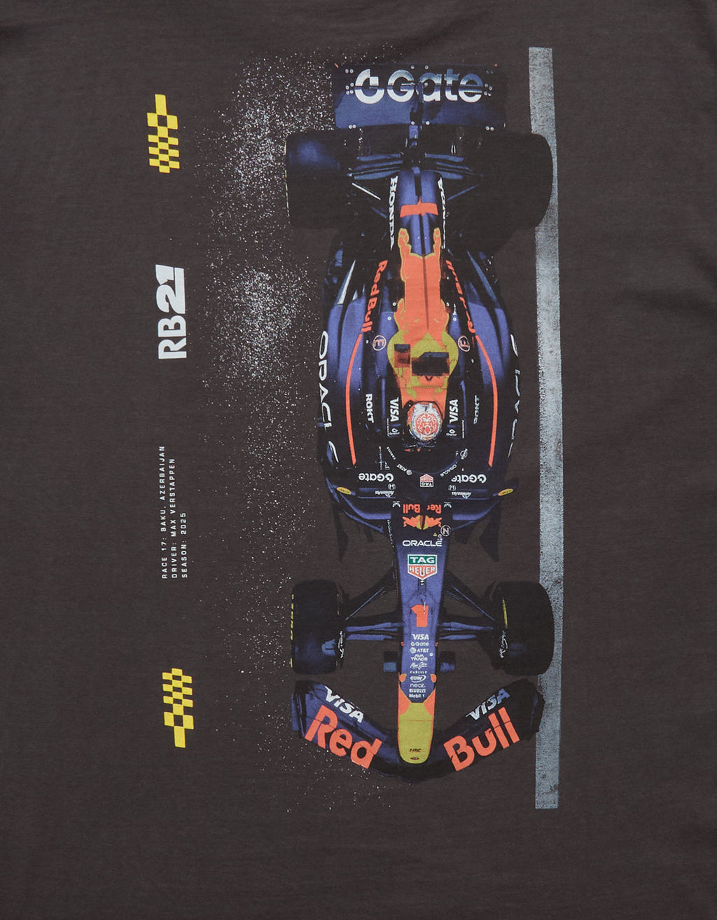Camiseta gráfica de ajuste estándar Ae x Oracle Red Bull Racing - Gris 0519_6065_023_d1
